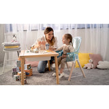 Scaun de masa, Lionelo, Maya, 2 in 1, Transformabil, 3 pozitii de inclinare, Conform cu standardele europeane de securitate EN14988, EN12790, White