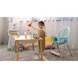 Scaun de masa, Lionelo, Maya, 2 in 1, Transformabil, 3 pozitii de inclinare, Conform cu standardele europeane de securitate EN14988, EN12790, White