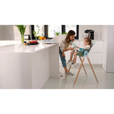 Scaun de masa, Lionelo, Maya, 2 in 1, Transformabil, 3 pozitii de inclinare, Conform cu standardele europeane de securitate EN14988, EN12790, White