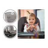 Scaun de masa, Lionelo, Mona, 4 in 1, Transformabil, Reglabil in inaltime in 3 pozitii, Conform cu standardele europene de securitate EN14988, EN16120, Black Onyx