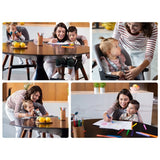 Scaun de masa, Lionelo, Mona, 4 in 1, Transformabil, Reglabil in inaltime in 3 pozitii, Conform cu standardele europene de securitate EN14988, EN16120, Black Onyx