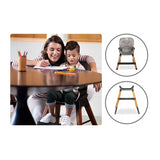 Scaun de masa, Lionelo, Mona, 4 in 1, Transformabil, Reglabil in inaltime in 3 pozitii, Conform cu standardele europene de securitate EN14988, EN16120, Black Onyx