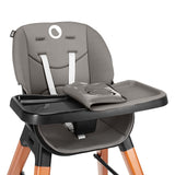 Scaun de masa, Lionelo, Mona, 4 in 1, Transformabil, Reglabil in inaltime in 3 pozitii, Conform cu standardele europene de securitate EN14988, EN16120, Black Onyx