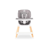 Scaun de masa, Lionelo, Mona, 4 in 1, Transformabil, Reglabil in inaltime in 3 pozitii, Conform cu standardele europene de securitate EN14988, EN16120, Stone