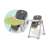 Scaun de masa, Lionelo, Zanna, Reglabil, 4 Pozitii pe inaltime, Spatar reglabil in 3 pozitii, Pliabil, din Metal, Conform cu standardul european de securitate EN14988, Gri