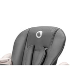 Scaun de masa, Lionelo, Zanna, Reglabil, 4 Pozitii pe inaltime, Spatar reglabil in 3 pozitii, Pliabil, din Metal, Conform cu standardul european de securitate EN14988, Gri