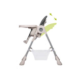 Scaun de masa, Lionelo, Zanna, Reglabil, 4 Pozitii pe inaltime, Spatar reglabil in 3 pozitii, Pliabil, din Metal, Conform cu standardul european de securitate EN14988, Gri