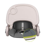 Scaun de masa, Lionelo, Zanna, Reglabil, 4 Pozitii pe inaltime, Spatar reglabil in 3 pozitii, Pliabil, din Metal, Conform cu standardul european de securitate EN14988, Gri