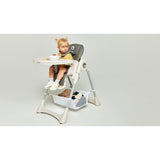 Scaun de masa, Lionelo, Zanna, Reglabil, 4 Pozitii pe inaltime, Spatar reglabil in 3 pozitii, Pliabil, din Metal, Conform cu standardul european de securitate EN14988, Gri