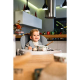 Scaun de masa, Lionelo, Zanna, Reglabil, 4 Pozitii pe inaltime, Spatar reglabil in 3 pozitii, Pliabil, din Metal, Conform cu standardul european de securitate EN14988, Gri