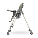 Scaun de masa si balansoar, Lionelo, Laurice, 2 in 1, Transformabil, Multifunctional, Inaltime si spatar reglabile, Cu melodii de leagan, 0 luni+, Conform cu standardele europene de securitate EN 14988, EN 16120, Verde