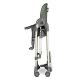 Scaun de masa si balansoar, Lionelo, Laurice, 2 in 1, Transformabil, Multifunctional, Inaltime si spatar reglabile, Cu melodii de leagan, 0 luni+, Conform cu standardele europene de securitate EN 14988, EN 16120, Verde