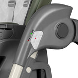 Scaun de masa si balansoar, Lionelo, Laurice, 2 in 1, Transformabil, Multifunctional, Inaltime si spatar reglabile, Cu melodii de leagan, 0 luni+, Conform cu standardele europene de securitate EN 14988, EN 16120, Verde