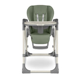 Scaun de masa si balansoar, Lionelo, Laurice, 2 in 1, Transformabil, Multifunctional, Inaltime si spatar reglabile, Cu melodii de leagan, 0 luni+, Conform cu standardele europene de securitate EN 14988, EN 16120, Verde