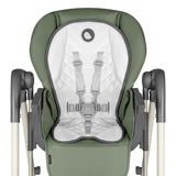 Scaun de masa si balansoar, Lionelo, Laurice, 2 in 1, Transformabil, Multifunctional, Inaltime si spatar reglabile, Cu melodii de leagan, 0 luni+, Conform cu standardele europene de securitate EN 14988, EN 16120, Verde