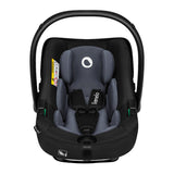 Scoica auto, Lionelo, i-Size Astrid, 0-13 Kg, 40-87 cm, Cu salteluta, Testat ADAC, Conform cu standardul european de securitate R129, Negru/Gri