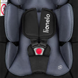 Scoica auto, Lionelo, i-Size Astrid, 0-13 Kg, 40-87 cm, Cu salteluta, Testat ADAC, Conform cu standardul european de securitate R129, Negru/Gri