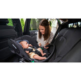 Scoica auto, Lionelo, i-Size Astrid, 0-13 Kg, 40-87 cm, Cu salteluta, Testat ADAC, Conform cu standardul european de securitate R129, Negru/Gri