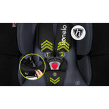 Scoica auto, Lionelo, i-Size Astrid, 0-13 Kg, 40-87 cm, Cu salteluta, Testat ADAC, Conform cu standardul european de securitate R129, Negru/Gri
