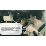 Scoica auto, Lionelo, i-Size Astrid, 0-13 Kg, 40-87 cm, Cu salteluta, Testat ADAC, Conform cu standardul european de securitate R129, Negru/Gri