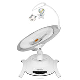 Set 2 in 1, Balansoar si landou, Lionelo, Bella, Rotative 360, Ecran tactil si telecomanda, Electric, Scaun reglabil, 6 miscari unice, 5 viteze, Cu melodii, Gri