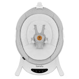 Set 2 in 1, Balansoar si landou, Lionelo, Bella, Rotative 360, Ecran tactil si telecomanda, Electric, Scaun reglabil, 6 miscari unice, 5 viteze, Cu melodii, Gri