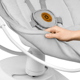 Set 2 in 1, Balansoar si landou, Lionelo, Bella, Rotative 360, Ecran tactil si telecomanda, Electric, Scaun reglabil, 6 miscari unice, 5 viteze, Cu melodii, Gri