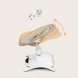 Set 2 in 1, Balansoar si landou, Lionelo, Bella, Rotative 360, Ecran tactil si telecomanda, Electric, Scaun reglabil, 6 miscari unice, 5 viteze, Cu melodii, Gri