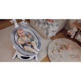 Set 2 in 1, Balansoar si landou, Lionelo, Bella, Rotative 360, Ecran tactil si telecomanda, Electric, Scaun reglabil, 6 miscari unice, 5 viteze, Cu melodii, Gri