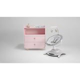 Set 2 in 1, Balansoar si landou, Lionelo, Bella, Rotative 360, Ecran tactil si telecomanda, Electric, Scaun reglabil, 6 miscari unice, 5 viteze, Cu melodii, Gri