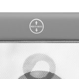 Tarc de joaca, Lionelo, Mille, Pliabil, Include covor educational incorporat cu 4 jucarii Velcro si geanta de transport, Cu roti si inchidere laterala, Saltea din spuma, 100x100 cm, Verde