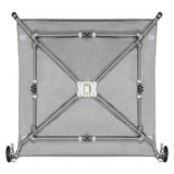 Tarc de joaca, Lionelo, Mille, Pliabil, Include covor educational incorporat cu 4 jucarii Velcro si geanta de transport, Cu roti si inchidere laterala, Saltea din spuma, 100x100 cm, Verde