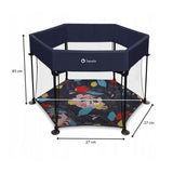 Tarc de joaca, Lionelo, Roel, Pliere ultra-compacta, Conform cu standardul europeane de securitate EN12227, Blue Navy