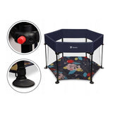 Tarc de joaca, Lionelo, Roel, Pliere ultra-compacta, Conform cu standardul europeane de securitate EN12227, Blue Navy