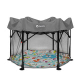 Tarc de joaca, Lionelo, Roel, Pliere ultra-compacta, Conform cu standardul europeane de securitate EN12227, Multicolor