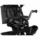 Tricicleta copii, Lionelo, Kori, Ultrapliabila, Multifunctionala, Cu suport de picioare, Control al directiei, Scaun reversibil, Rotire 360 grade, Conform cu standardul european de securitate EN71, Grey Stone