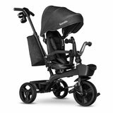 Tricicleta copii, Lionelo, Kori, Ultrapliabila, Multifunctionala, Cu suport de picioare, Control al directiei, Scaun reversibil, Rotire 360 grade, Conform cu standardul european de securitate EN71, Grey Stone