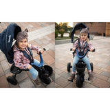 Tricicleta copii, Lionelo, Kori, Ultrapliabila, Multifunctionala, Cu suport de picioare, Control al directiei, Scaun reversibil, Rotire 360 grade, Conform cu standardul european de securitate EN71, Grey Stone