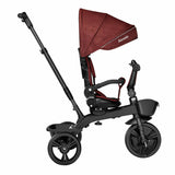 Tricicleta copii, Lionelo, Kori, Ultrapliabila, Multifunctionala. Cu suport de picioare, Control al directiei, Scaun reversibil, Rotire 360 grade, Conform cu standardul europeane de securitate EN71, Red Burgundy