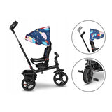 Tricicleta copii, Lionelo, Haari, Ultrapliabila, Multifunctionala, Suport picioare, Control al directiei, Scaun reversibil, Rotire 360 grade, Conform cu standardul european de securitate EN71, Albastru