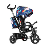 Tricicleta copii, Lionelo, Haari, Ultrapliabila, Multifunctionala, Suport picioare, Control al directiei, Scaun reversibil, Rotire 360 grade, Conform cu standardul european de securitate EN71, Albastru