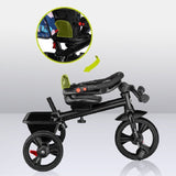 Tricicleta copii, Lionelo, Haari, Ultrapliabila, Multifunctionala, Suport picioare, Control al directiei, Scaun reversibil, Rotire 360 grade, Conform cu standardul european de securitate EN71, Albastru