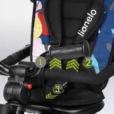 Tricicleta copii, Lionelo, Haari, Ultrapliabila, Multifunctionala, Suport picioare, Control al directiei, Scaun reversibil, Rotire 360 grade, Conform cu standardul european de securitate EN71, Albastru