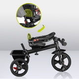 Tricicleta copii, Lionelo, Haari, Ultrapliabila, Multifunctionala, Suport picioare, Control al directiei, Scaun reversibil, Rotire 360 grade, Conform cu standardul european de securitate EN71, Bubblegum