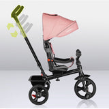 Tricicleta copii, Lionelo, Haari, Ultrapliabila, Multifunctionala, Suport picioare, Control al directiei, Scaun reversibil, Rotire 360 grade, Conform cu standardul european de securitate EN71, Bubblegum