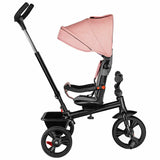 Tricicleta copii, Lionelo, Haari, Ultrapliabila, Multifunctionala, Suport picioare, Control al directiei, Scaun reversibil, Rotire 360 grade, Conform cu standardul european de securitate EN71, Bubblegum