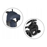 Tricicleta copii, Lionelo, Haari, Ultrapliabila, Multifunctionala, Suport picioare, Control al directiei, Scaun reversibil, Rotire 360 grade, Conform cu standardul european de securitate EN71, Albastru