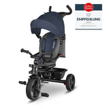 Tricicleta copii, Lionelo, Haari, Ultrapliabila, Multifunctionala, Suport picioare, Control al directiei, Scaun reversibil, Rotire 360 grade, Conform cu standardul european de securitate EN71, Albastru