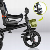 Tricicleta copii, Lionelo, Haari, Ultrapliabila, Multifunctionala, Suport picioare, Control al directiei, Scaun reversibil, Rotire 360 grade, Conform cu standardul european de securitate EN71, Albastru