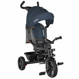 Tricicleta copii, Lionelo, Haari, Ultrapliabila, Multifunctionala, Suport picioare, Control al directiei, Scaun reversibil, Rotire 360 grade, Conform cu standardul european de securitate EN71, Albastru